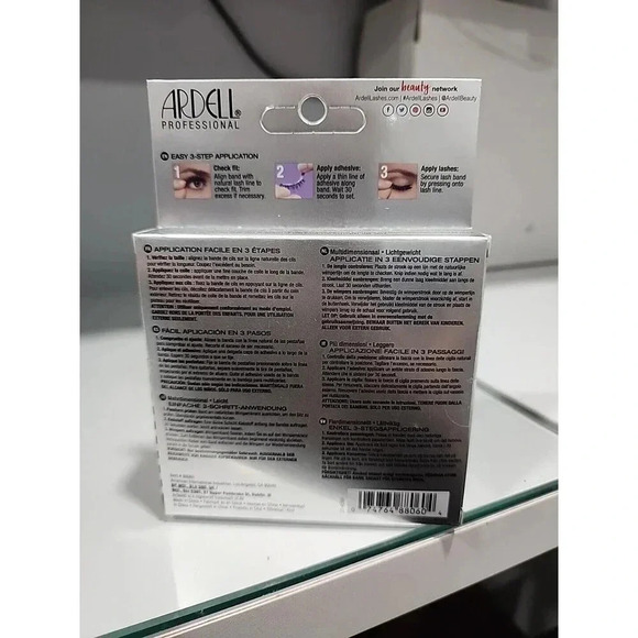 Ardell Professional 3D Faux Mink Multi-Dimensional Lightweight Lashes 858 Black - Picture 2 of 2